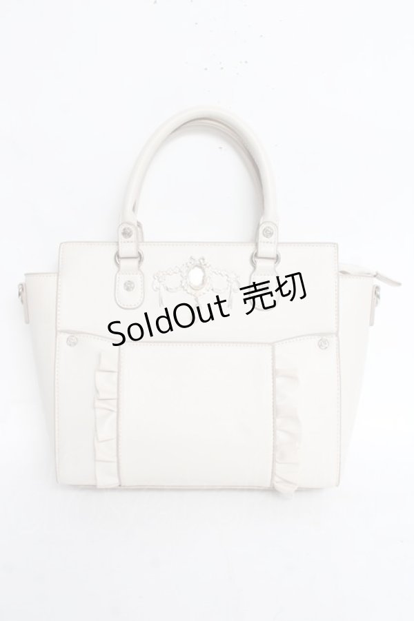 画像1: axes femme POETIQUE / ロココビジュー金具バッグ  オフ Y-26-03-06-058-AX-BG-SZ-ZY (1)