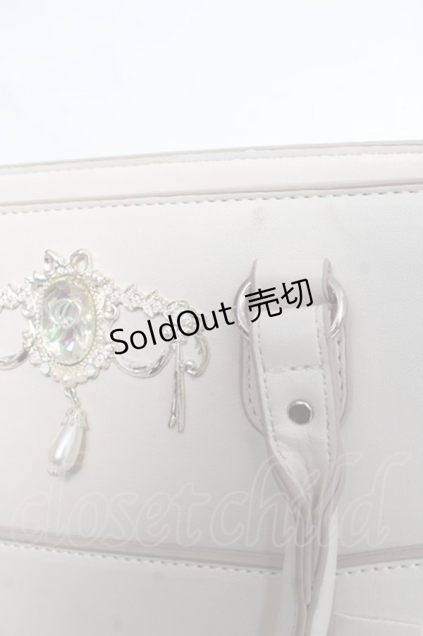 画像4: axes femme POETIQUE / ロココビジュー金具バッグ  オフ Y-26-03-06-058-AX-BG-SZ-ZY (4)