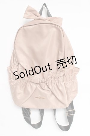 画像: axes femme / ナイロンギャザーリュック  キャメル Y-26-03-06-059-AX-BG-SZ-ZY