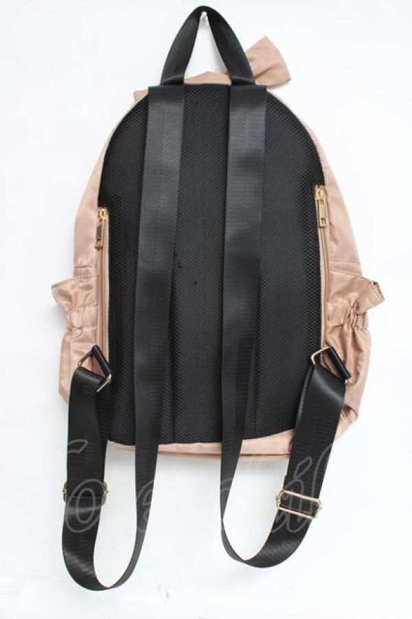 画像2: axes femme / ナイロンギャザーリュック  キャメル Y-26-03-06-059-AX-BG-SZ-ZY (2)