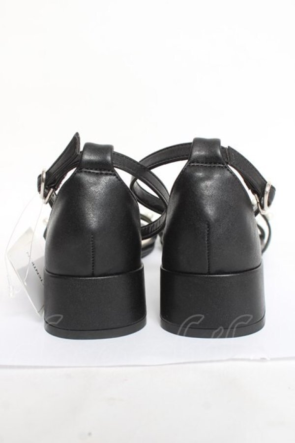 画像3: axes femme / パールストラップサンダル Ｌ 黒 Y-26-03-06-061-AX-SH-SZ-ZY (3)