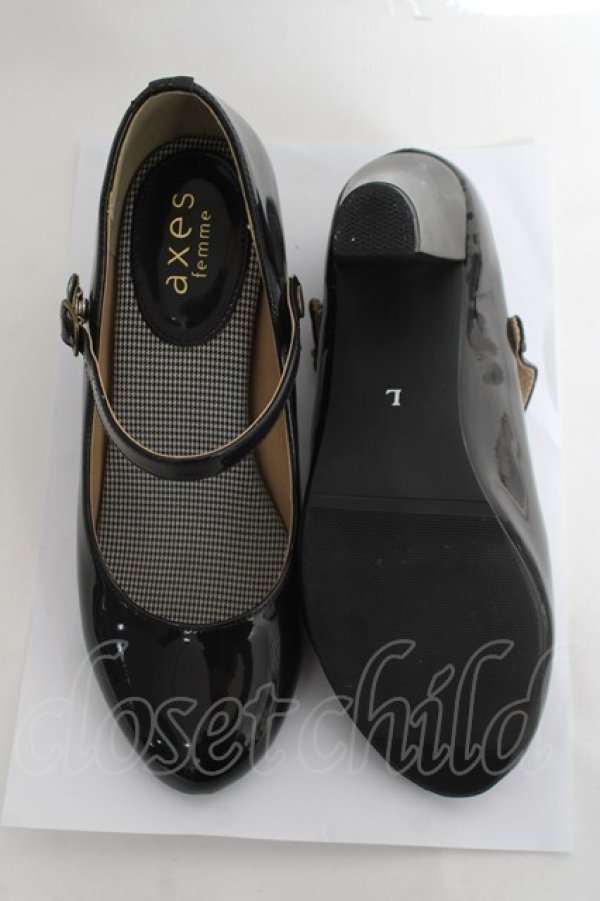 画像5: axes femme / 2WAYプレーンパンプス L 黒 Y-26-03-06-064-AX-SH-SZ-ZY (5)
