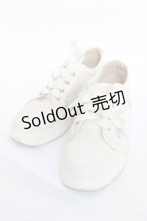 画像: axes femme / サイドレースシューズ L 生成り Y-26-03-06-066-AX-SH-SZ-ZY