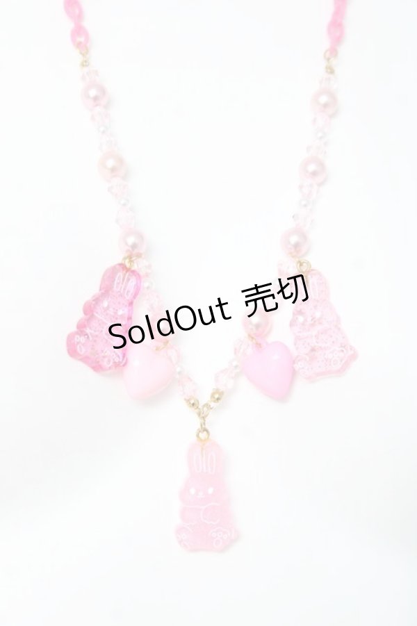画像1: Angelic Pretty / Gummy Bunnyネックレス  ピンク Y-26-03-06-008-AP-AC-SZ-ZY (1)