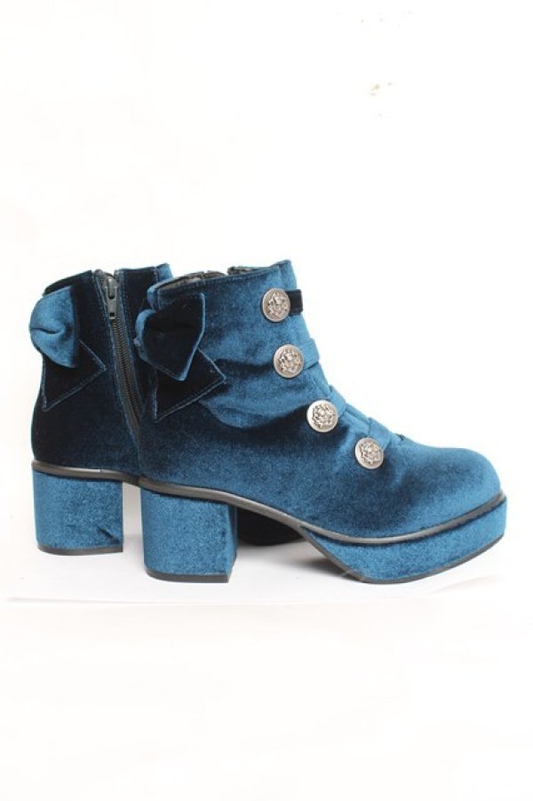 画像4: axes femme POETIQUE / ナポレオンブーツ ｓ Bグリーン Y-26-03-06-069-AX-SH-SZ-ZY (4)