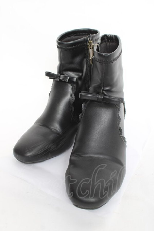 画像1: m petit by misako / ショートブーツ L 中黒 Y-26-03-06-070-LO-SH-SZ-ZY (1)