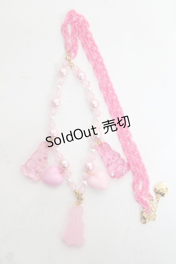 画像3: Angelic Pretty / Gummy Bunnyネックレス  ピンク Y-26-03-06-008-AP-AC-SZ-ZY (3)