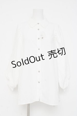 画像: axes femme / ボリューム袖ブラウス  シロ Y-26-03-06-071-AX-BL-SZ-ZI