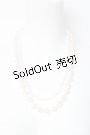 画像: axes femme / パールネックレス  生成り Y-26-03-06-009-AX-AC-SZ-ZY