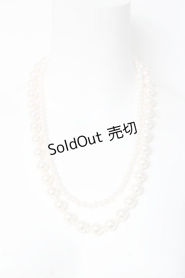 画像1: axes femme / パールネックレス  生成り Y-26-03-06-009-AX-AC-SZ-ZY (1)