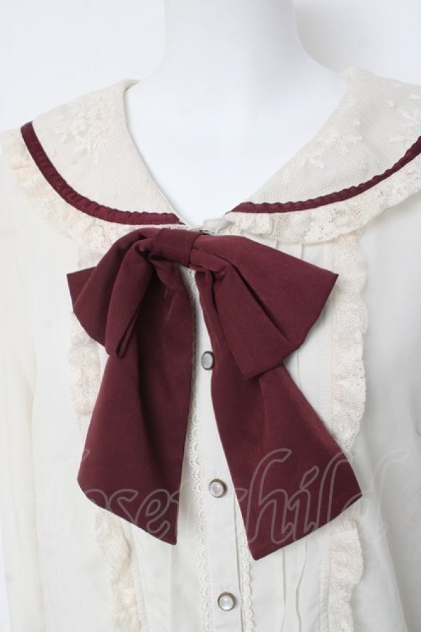 画像3: axes femme / レース襟セーラーブラウス  生成り Y-26-03-06-073-AX-BL-SZ-ZY (3)