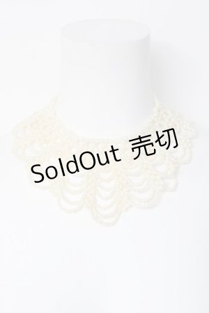 画像: axes femme / シャンデリアパールネックレス  生成り Y-26-03-06-010-AX-AC-SZ-ZY