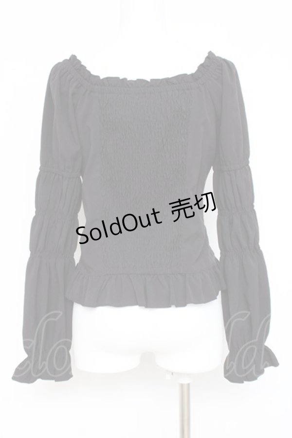 画像2: axes femme / グレースブラウス  黒 Y-26-03-06-083-AX-BL-SZ-ZY (2)