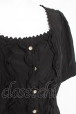 画像3: axes femme NOSTALGIE / フロントフリルブラウス  黒 Y-26-03-06-085-AX-BL-SZ-ZY (3)