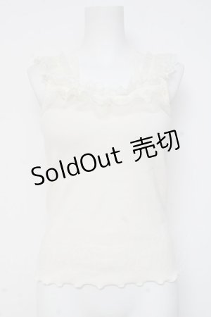 画像: axes femme / パット付きキャミ  生成り Y-26-03-06-089-AX-TO-SZ-ZY