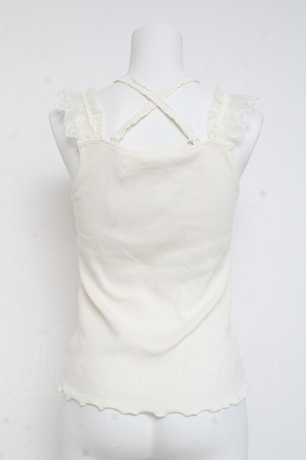 画像2: axes femme / パット付きキャミ  生成り Y-26-03-06-089-AX-TO-SZ-ZY (2)