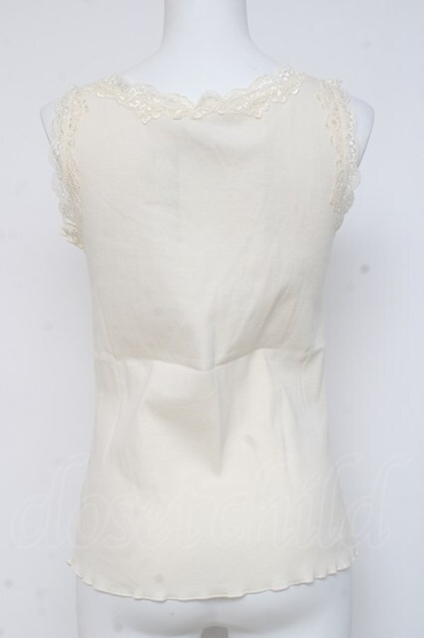 画像2: axes femme / ギャザーコットンタンク  生成り Y-26-03-06-092-AX-TO-SZ-ZY (2)