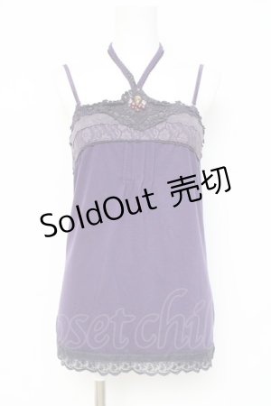 画像: axes femme / ホルターキャミ  パープル Y-26-03-06-094-AX-TO-SZ-ZY