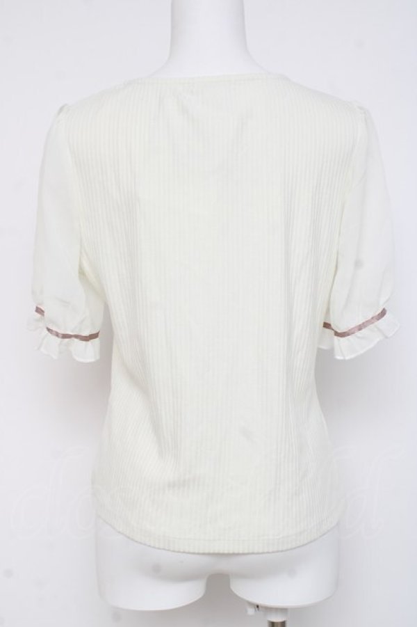 画像2: axes femme / パピヨンフルール刺繍プルオーバー  生成り Y-26-03-06-096-AX-TO-SZ-ZY (2)