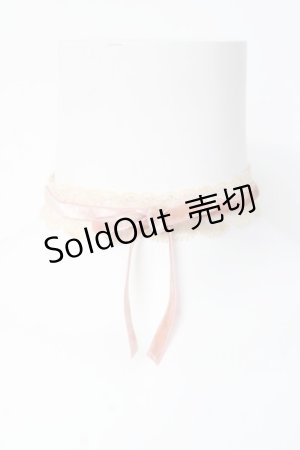 画像: axes femme / リボンチョーカー  ピンク Y-26-03-06-013-AX-AC-SZ-ZY