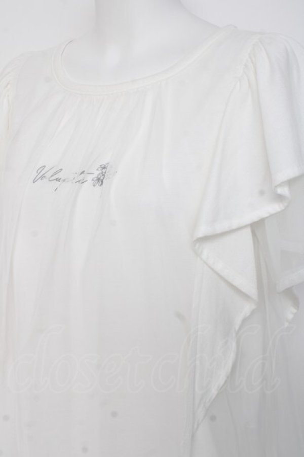 画像3: axes femme / チュール重ねトップス  白 Y-26-03-06-098-AX-TO-SZ-ZY (3)