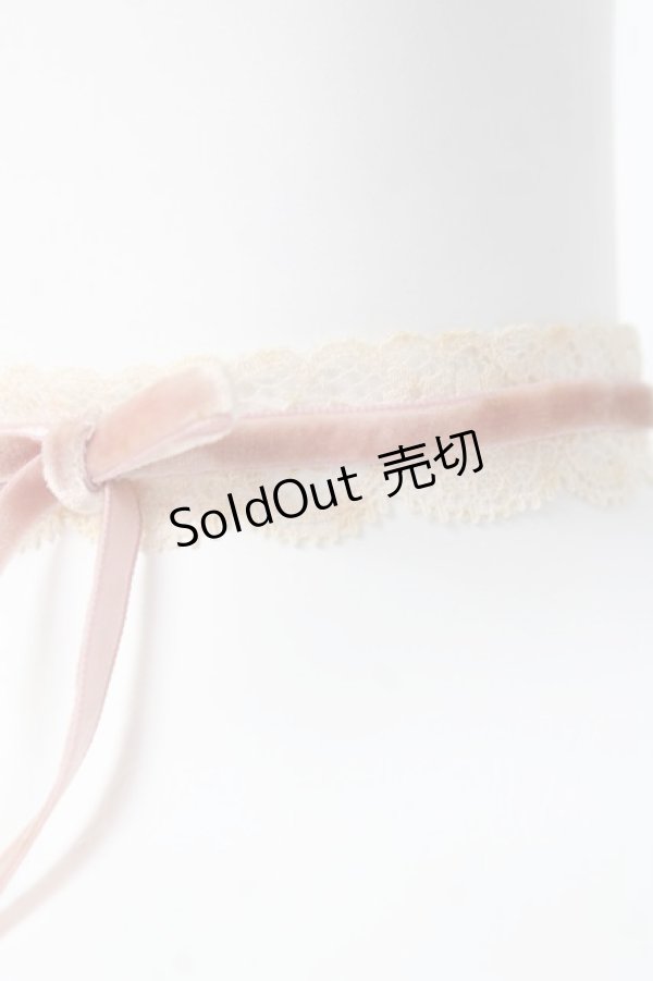 画像2: axes femme / リボンチョーカー  ピンク Y-26-03-06-013-AX-AC-SZ-ZY (2)