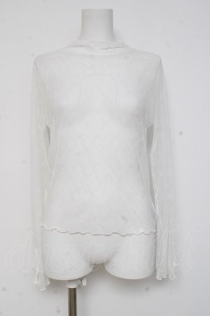 画像: axes femme / リボンチュールシアーインナー  白 Y-26-03-06-113-AX-TO-SZ-ZY