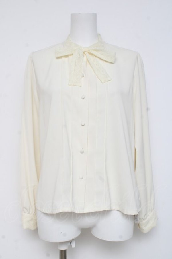 画像1: an another angelus / ショールカラーボウタイブラウス F アイボリー Y-26-03-06-119-CA-BL-SZ-ZY (1)