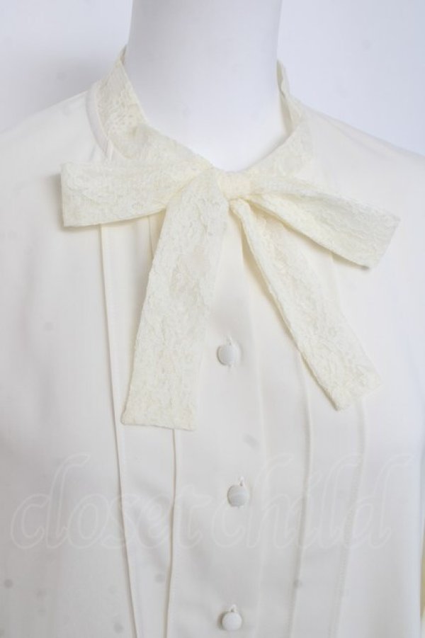 画像3: an another angelus / ショールカラーボウタイブラウス F アイボリー Y-26-03-06-119-CA-BL-SZ-ZY (3)