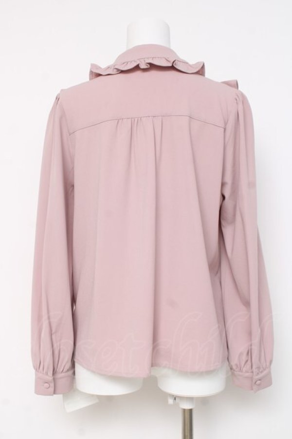 画像2: Ank Rouge / フリルブラウス  ピンク Y-26-03-06-122-CA-BL-SZ-ZY (2)