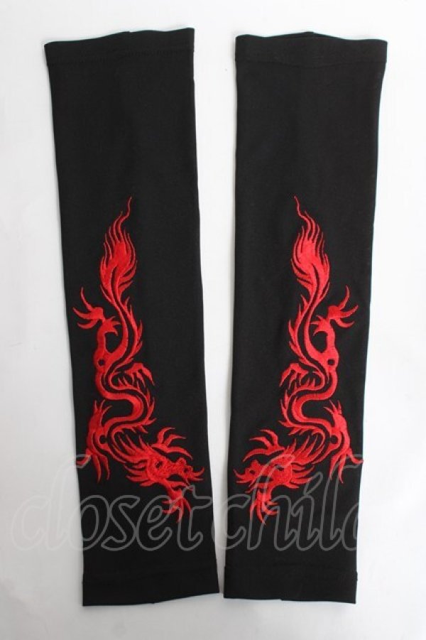 画像4: Qutie Frash / 龍刺繍3ZIPカットソー  黒 Y-26-03-06-124-QU-TO-SZ-ZY (4)