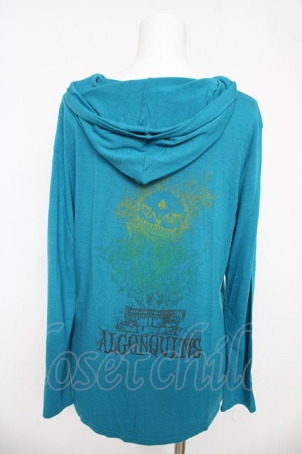 画像2: ALGONQUINS / 後ろプリントZIPパーカー F ブルー Y-26-03-06-132-AL-TO-SZ-ZY (2)