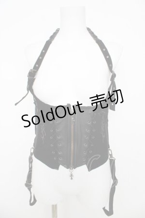 画像: Ozz Croce / ホルターネックコルセット  黒 Y-26-03-06-136-OO-TO-SZ-ZY
