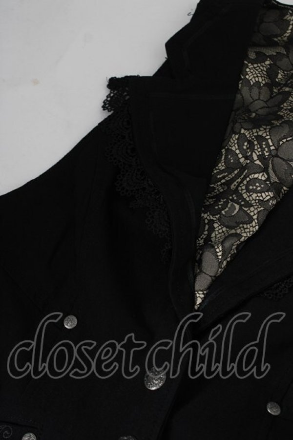 画像3: Ozz oneste / 花ジャガードベスト  黒 Y-26-03-06-138-OO-JA-SZ-ZY (3)