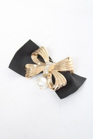 画像: m petit by misako / AMPLリボンブローチ  ゴールド Y-26-03-06-018-LO-AC-SZ-ZY