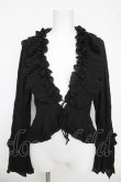 画像1: OZZ ANGELO / しわ加工フリルボレロ  黒 Y-26-03-06-141-OO-TO-SZ-ZY (1)