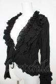 画像3: OZZ ANGELO / しわ加工フリルボレロ  黒 Y-26-03-06-141-OO-TO-SZ-ZY (3)
