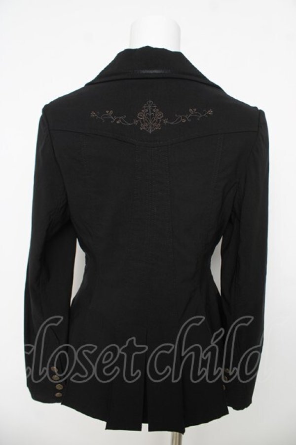 画像2: Rozen Kavalier / モチーフレース刺繍ジャケット  黒 Y-26-03-06-143-OO-JA-SZ-ZY (2)