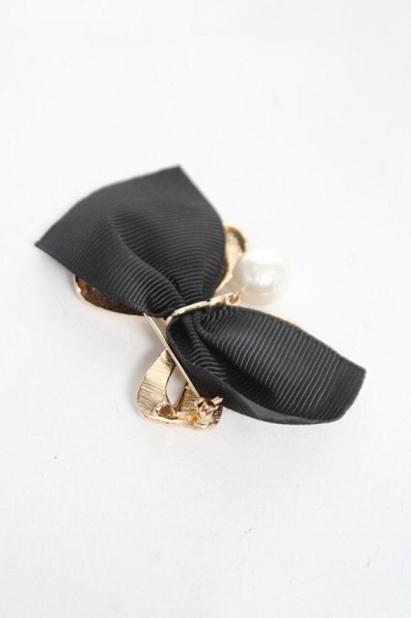 画像2: m petit by misako / AMPLリボンブローチ  ゴールド Y-26-03-06-018-LO-AC-SZ-ZY (2)