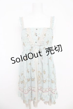 画像: axes femme / ブーケ柄2WAYワンピース  ミント Y-26-03-06-145-AX-OP-SZ-ZY