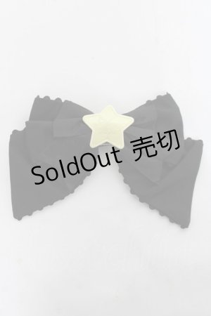 画像: Angelic Pretty / Charming Starリボンブローチ  黒 Y-26-03-06-019-AP-ZA-SZ-ZY