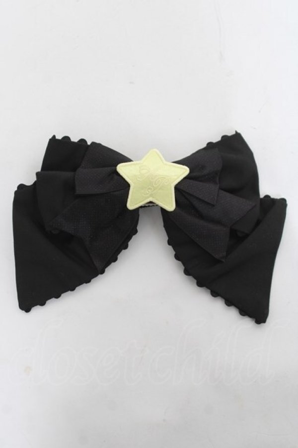 画像1: Angelic Pretty / Charming Starリボンブローチ  黒 Y-26-03-06-019-AP-ZA-SZ-ZY (1)