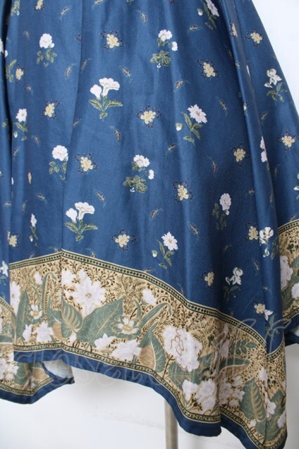 画像3: axes femme / Mulhouse Collection フラワーパネル柄イレヘムワンピース  紺 Y-26-03-06-150-AX-OP-SZ-ZY (3)