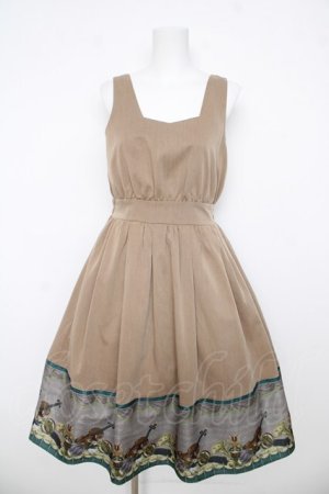 画像: axes femme POETIQUE / トイマーチノースリワンピース M ブラウン Y-26-03-06-159-AX-OP-SZ-ZY