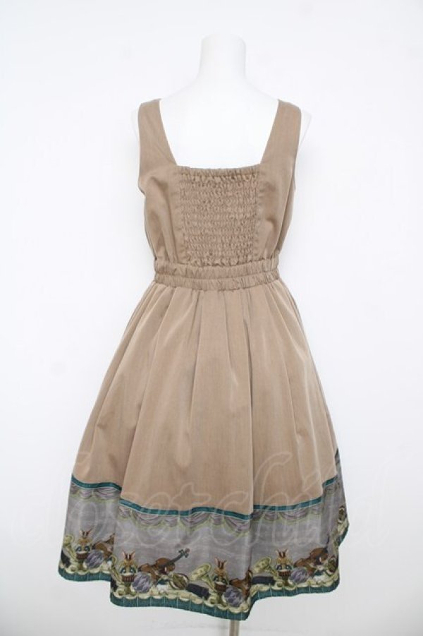 画像2: axes femme POETIQUE / トイマーチノースリワンピース M ブラウン Y-26-03-06-159-AX-OP-SZ-ZY (2)