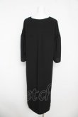 画像2: axes femme / チャイナ釦ゆったりロングワンピース M 黒 Y-26-03-06-162-AX-OP-SZ-ZY (2)