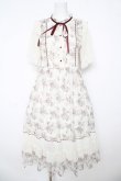 画像1: axes femme / フラワープリントレーシーワンピース  白×ピンク Y-26-03-06-170-AX-OP-SZ-ZY (1)