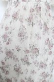 画像3: axes femme / フラワープリントレーシーワンピース  白×ピンク Y-26-03-06-170-AX-OP-SZ-ZY (3)