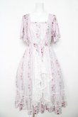 画像1: axes femme / 薔薇柄ラッフルチュールワンピース  ピンク Y-26-03-06-174-AX-OP-SZ-ZY (1)