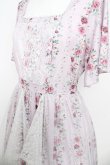 画像3: axes femme / 薔薇柄ラッフルチュールワンピース  ピンク Y-26-03-06-174-AX-OP-SZ-ZY (3)